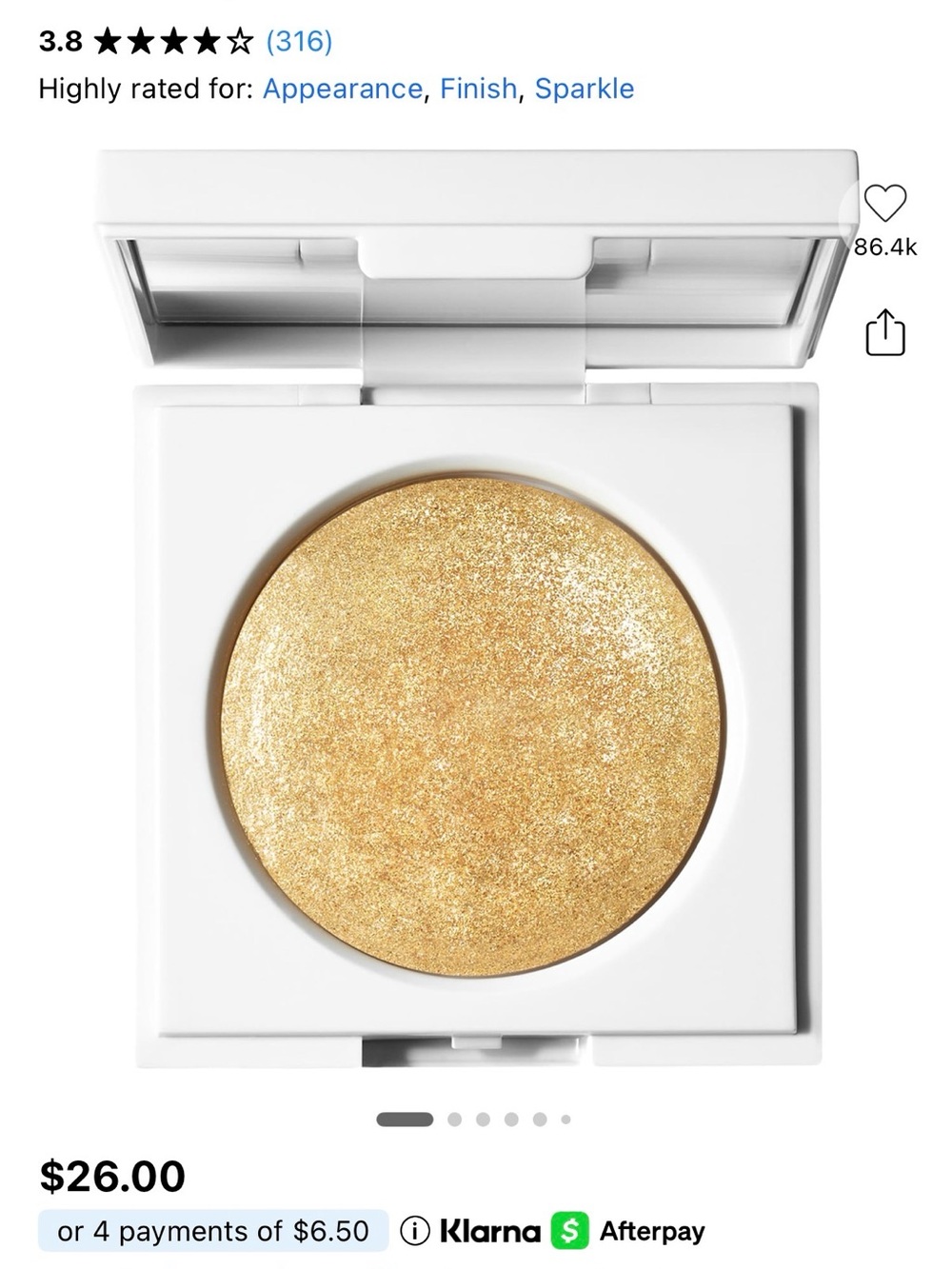 Makeup By Mario Gold Baked Highlighter – Radiant Bronze-Gold Glow
